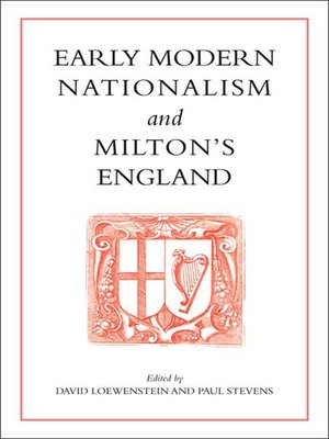 cover image of Early Modern Nationalism and Milton's England